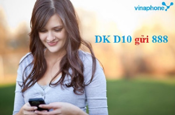 Cú pháp đăng ký gói cước 3G 1 ngày D10 Vinaphone
