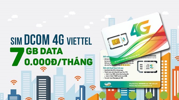 Cách truy cập internet trên sim Dcom 4G Viettel